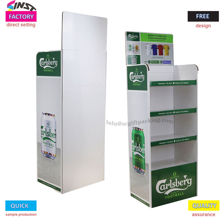 Beer corrugated display rack