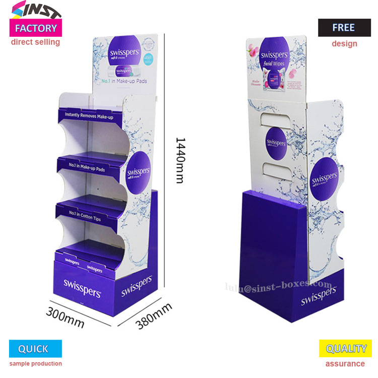 भिजेको वाइप डिस्प्ले र्याक